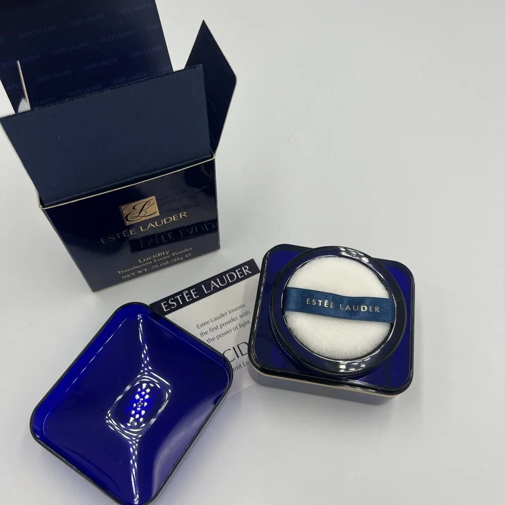 NEW Estee Lauder Lucidity Loose Powder New In‎ box Full Size 02 LIGHT-MEDIUM